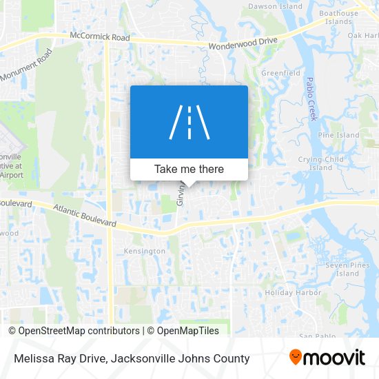 Melissa Ray Drive map