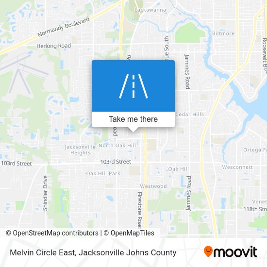 Melvin Circle East map