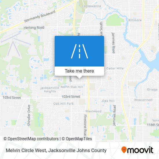 Mapa de Melvin Circle West