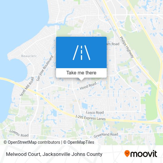 Melwood Court map