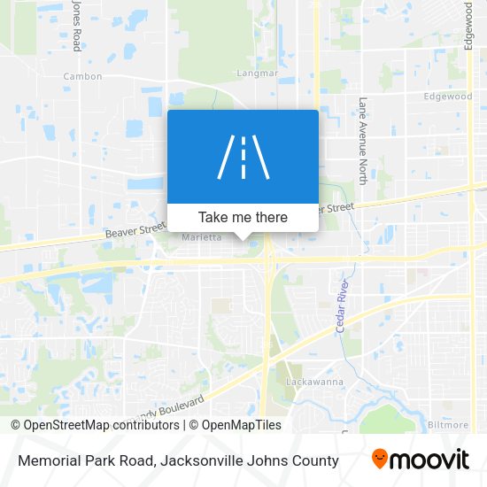 Memorial Park Road map