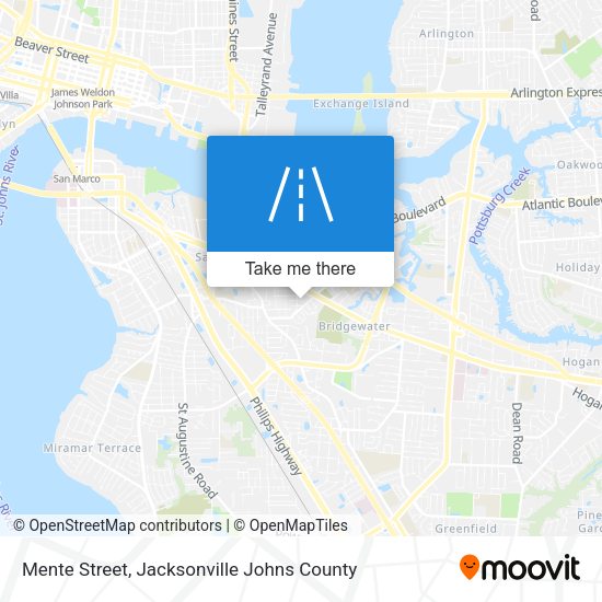 Mente Street map