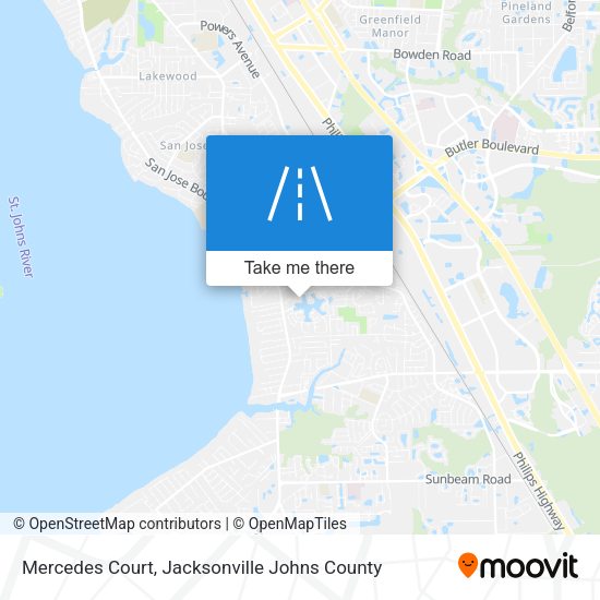 Mercedes Court map