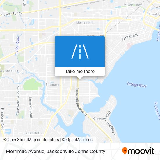 Mapa de Merrimac Avenue