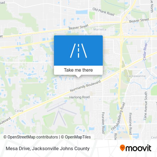 Mapa de Mesa Drive