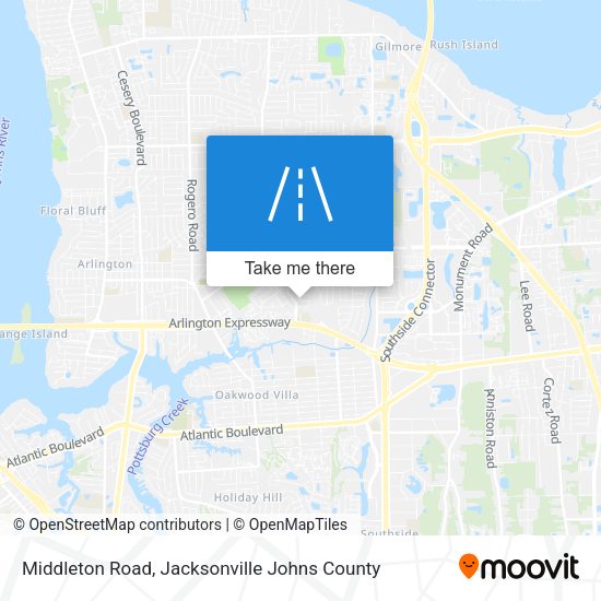Mapa de Middleton Road