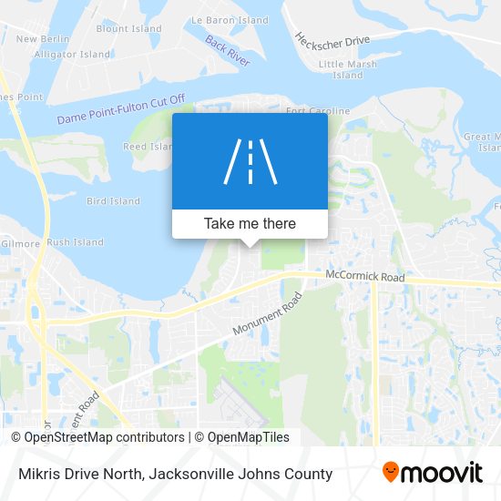 Mikris Drive North map