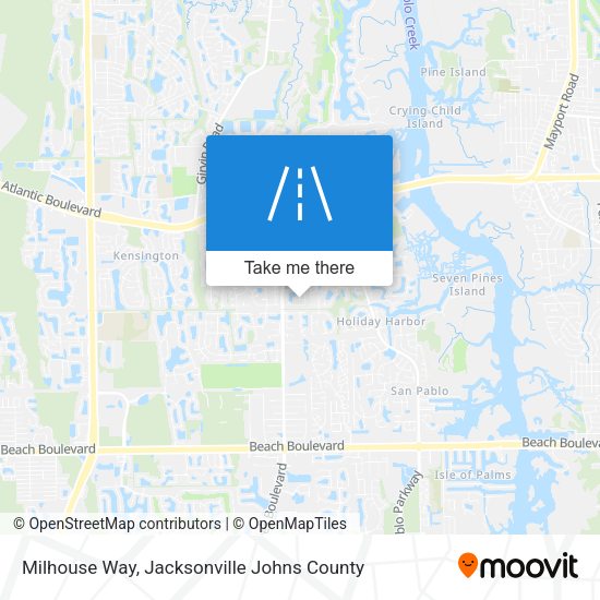 Milhouse Way map