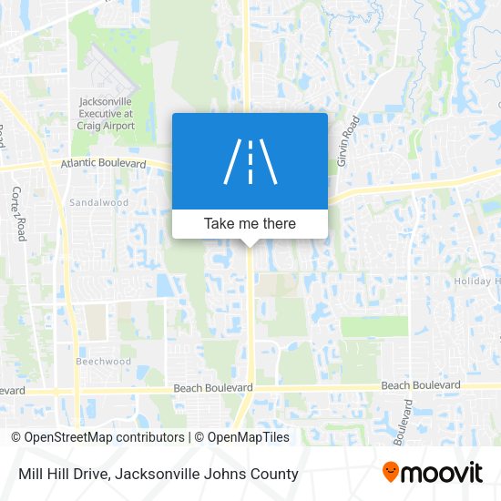 Mapa de Mill Hill Drive