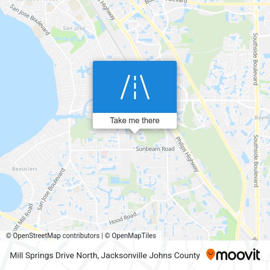 Mill Springs Drive North map