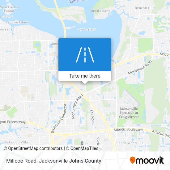 Millcoe Road map