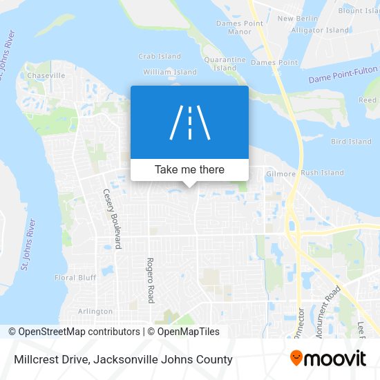 Millcrest Drive map