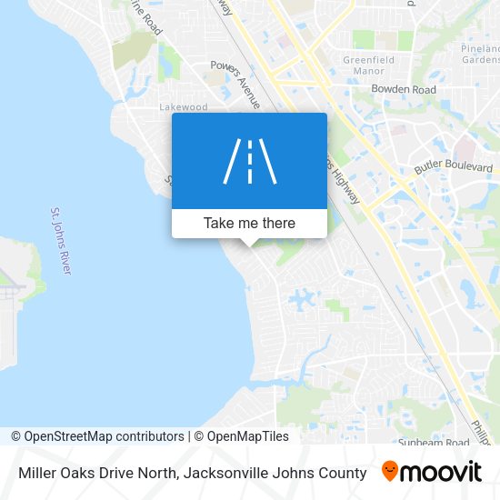 Mapa de Miller Oaks Drive North