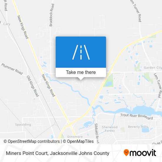 Miners Point Court map