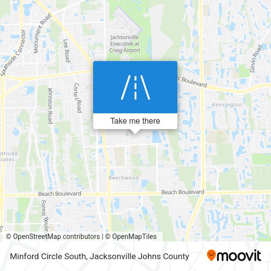 Minford Circle South map