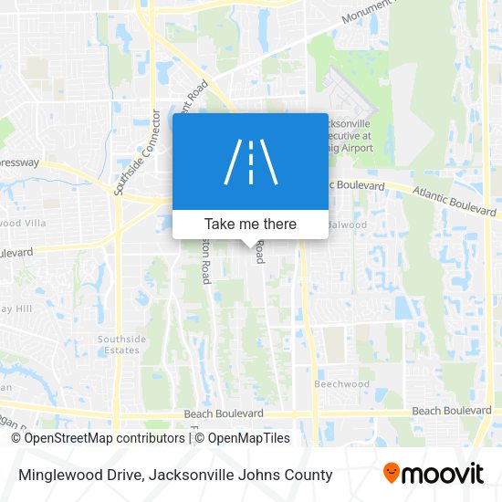 Minglewood Drive map
