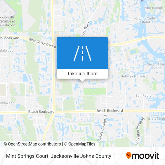 Mapa de Mint Springs Court