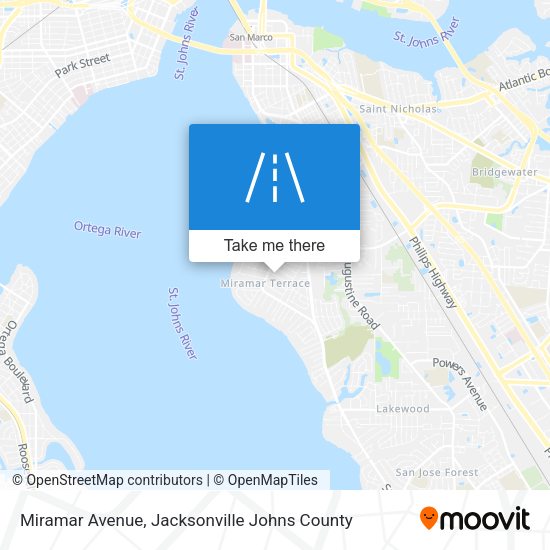 Miramar Avenue map