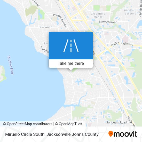 Miruelo Circle South map