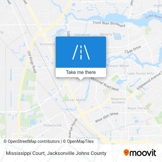 Mapa de Mississippi Court