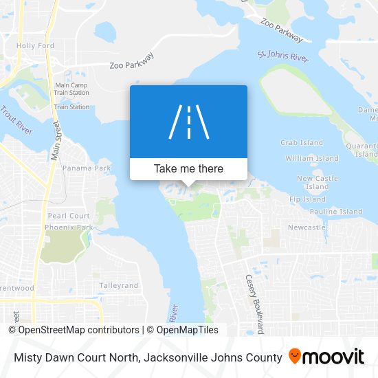 Misty Dawn Court North map