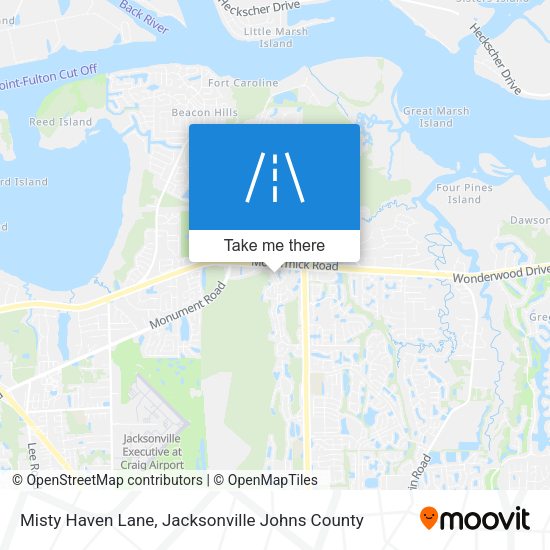 Mapa de Misty Haven Lane