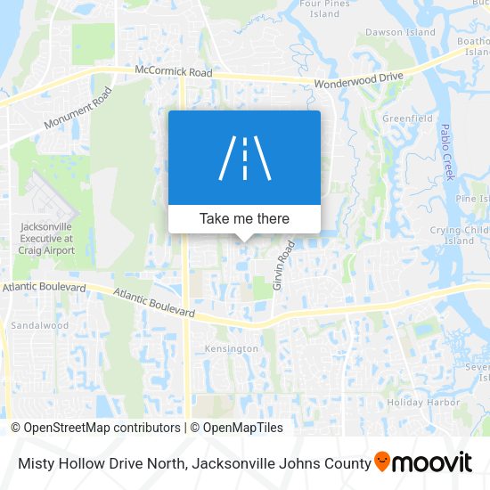 Mapa de Misty Hollow Drive North