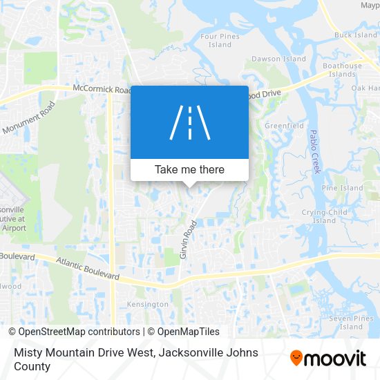 Mapa de Misty Mountain Drive West