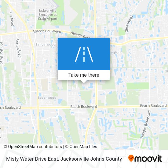 Misty Water Drive East map