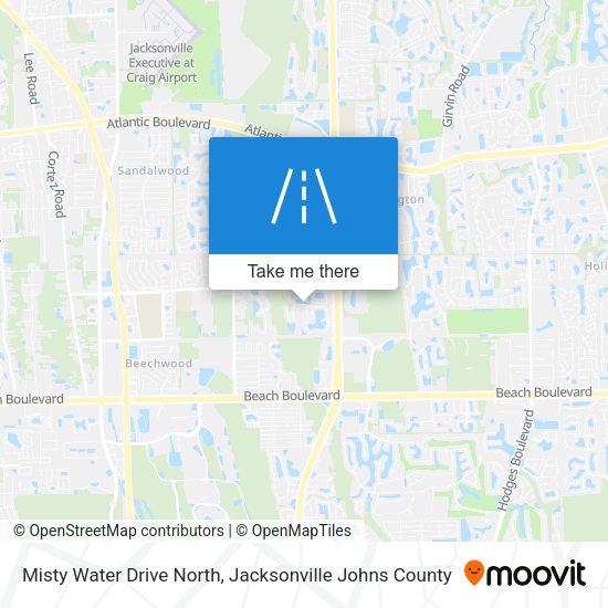 Misty Water Drive North map