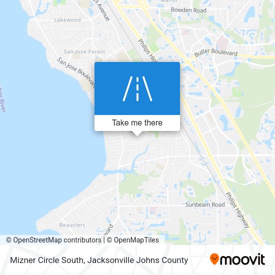 Mizner Circle South map