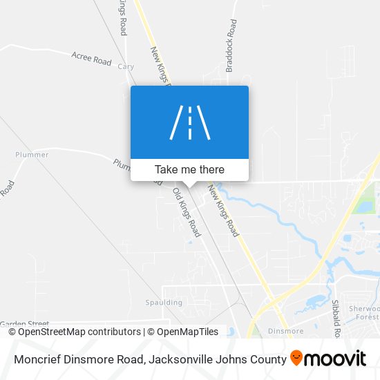 Mapa de Moncrief Dinsmore Road