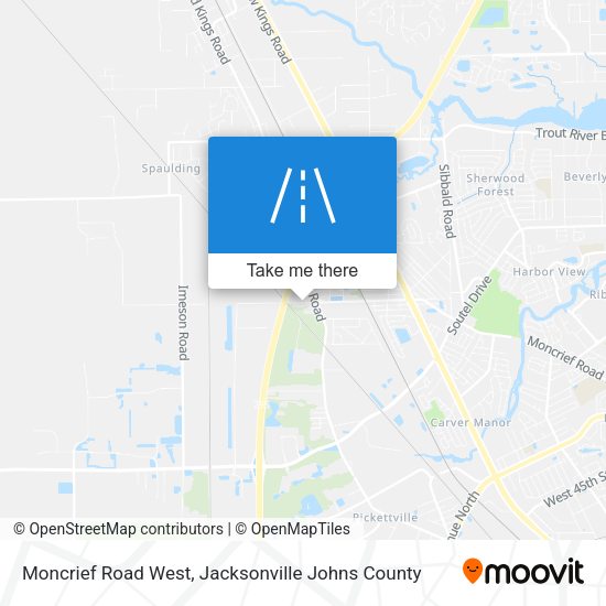 Moncrief Road West map