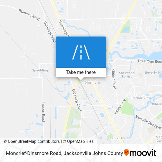 Moncrief-Dinsmore Road map