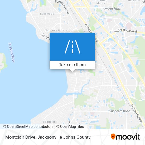 Montclair Drive map