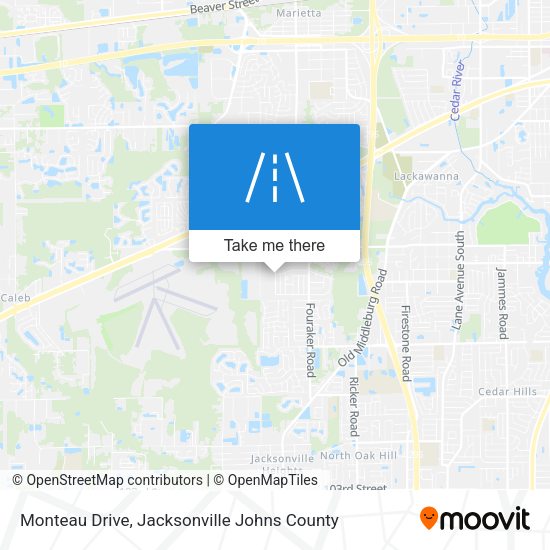Monteau Drive map