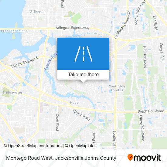 Montego Road West map