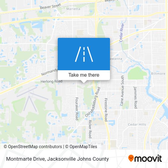 Montmarte Drive map