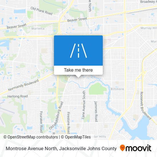 Montrose Avenue North map