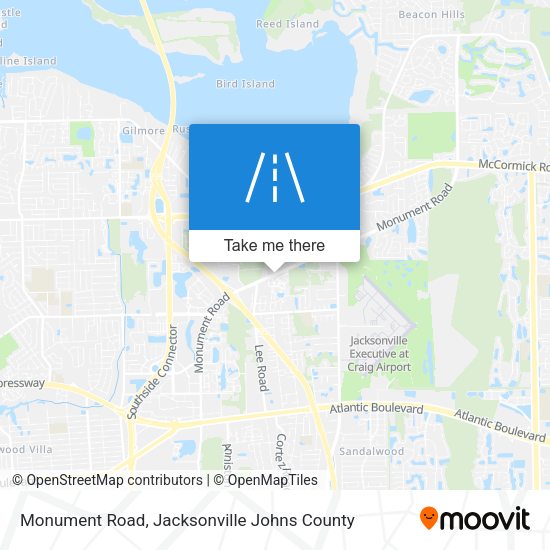 Monument Road map