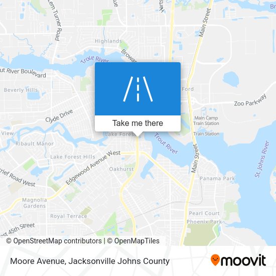 Moore Avenue map