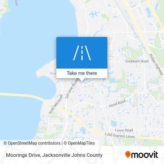 Mapa de Moorings Drive