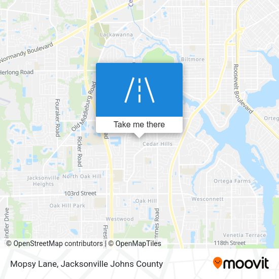 Mapa de Mopsy Lane