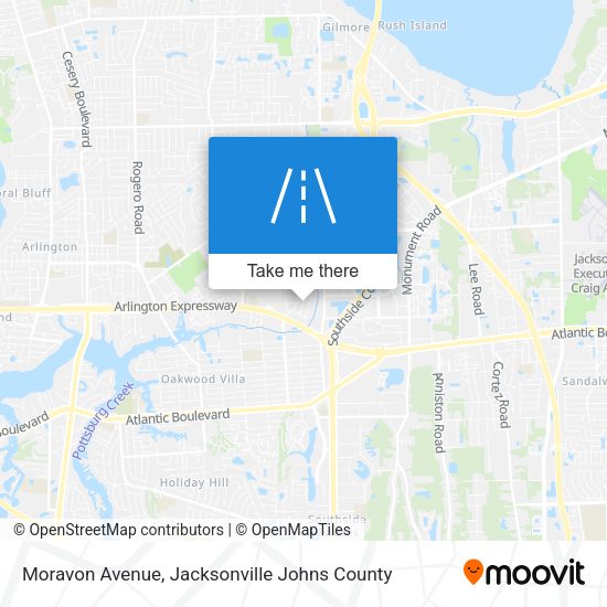 Moravon Avenue map