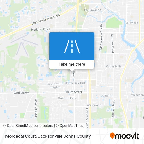 Mordecai Court map