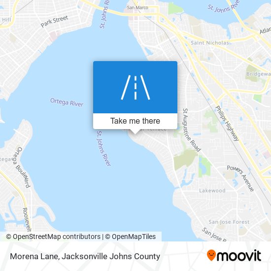 Morena Lane map