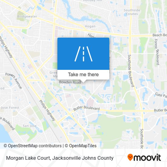 Morgan Lake Court map