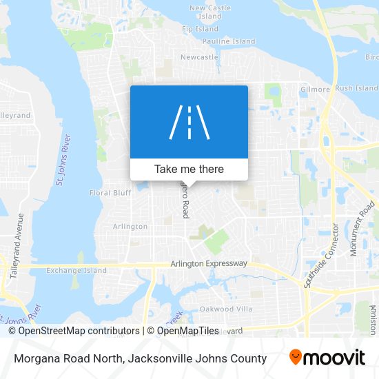 Morgana Road North map