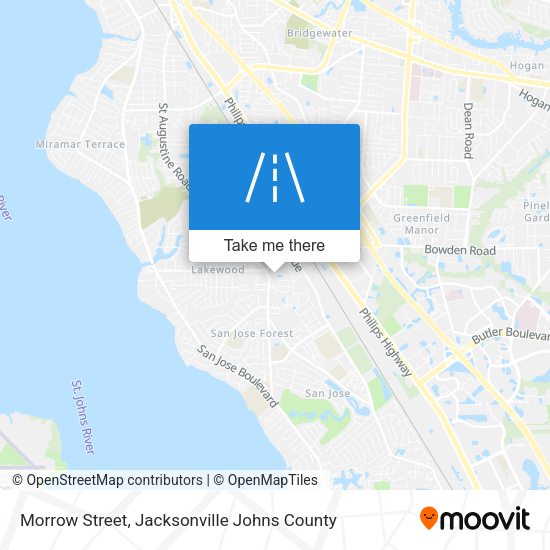 Morrow Street map