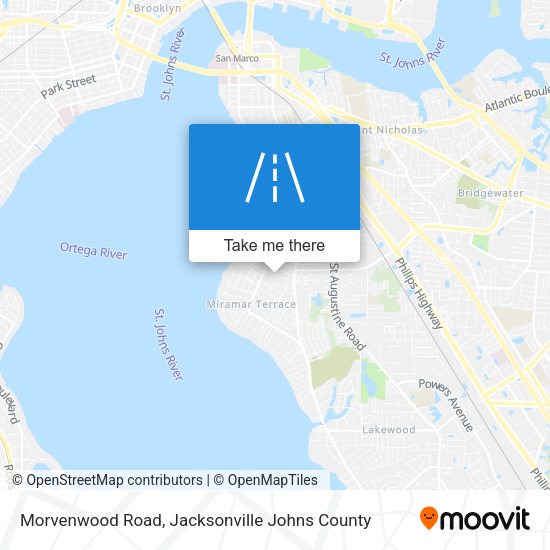 Morvenwood Road map